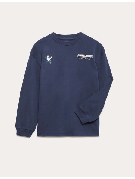 Marks & Spencer Tiszta pamut felső Minecraft™ motívummal (6–16 év) Marks & Spencer tengerészkék