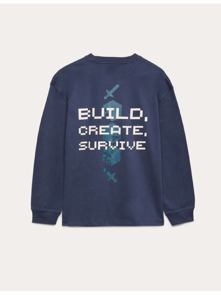 Marks & Spencer Tiszta pamut felső Minecraft™ motívummal (6–16 év) Marks & Spencer tengerészkék