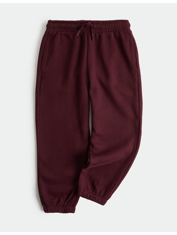 Marks & Spencer Egyszínű magas pamuttartalomú jogging alsó (2–8 év) Marks & Spencer piros