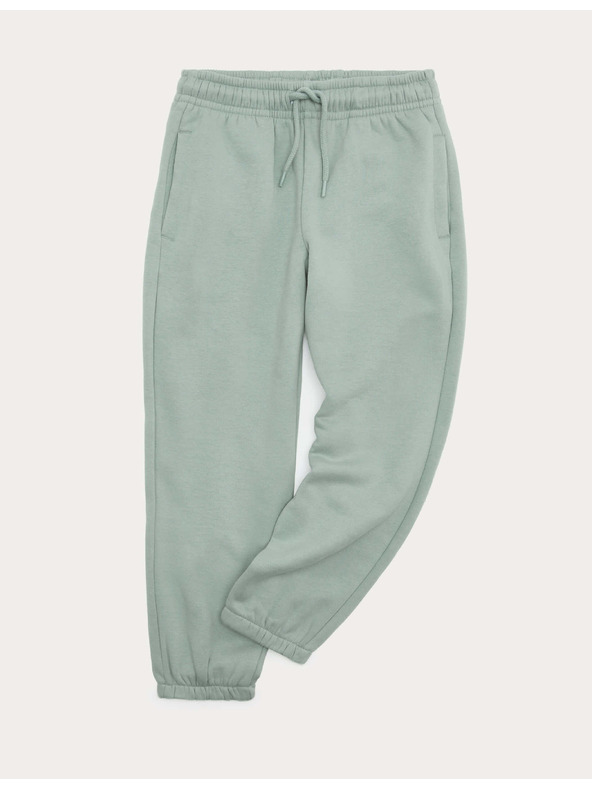 Marks & Spencer Egyszínű magas pamuttartalomú jogging alsó (2–8 év) Marks & Spencer zöld