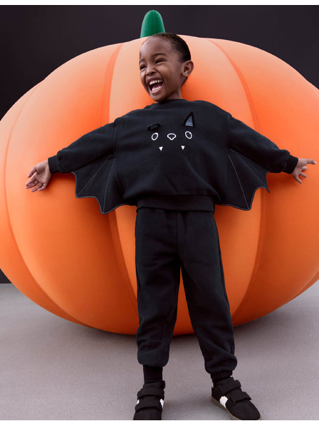 Marks & Spencer 2 részes Halloween denevér outfit magas pamuttartalommal (2–8 év) Marks & Spencer szürke