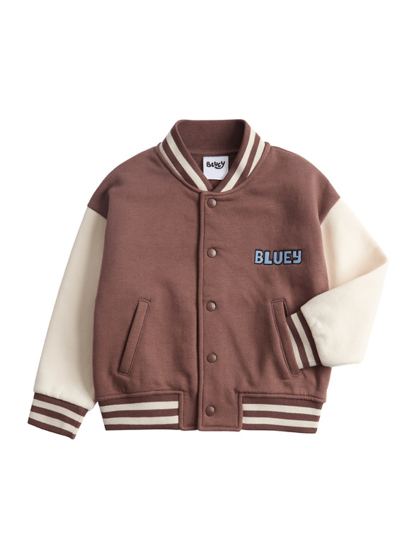 Marks & Spencer Bluey™ mintás bomber dzseki magas pamuttartalommal (2–8 év) Marks & Spencer barna