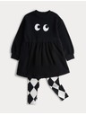 Marks & Spencer Kétrészes Halloween ruha és legging szett (2–8 év) Marks & Spencer szürke