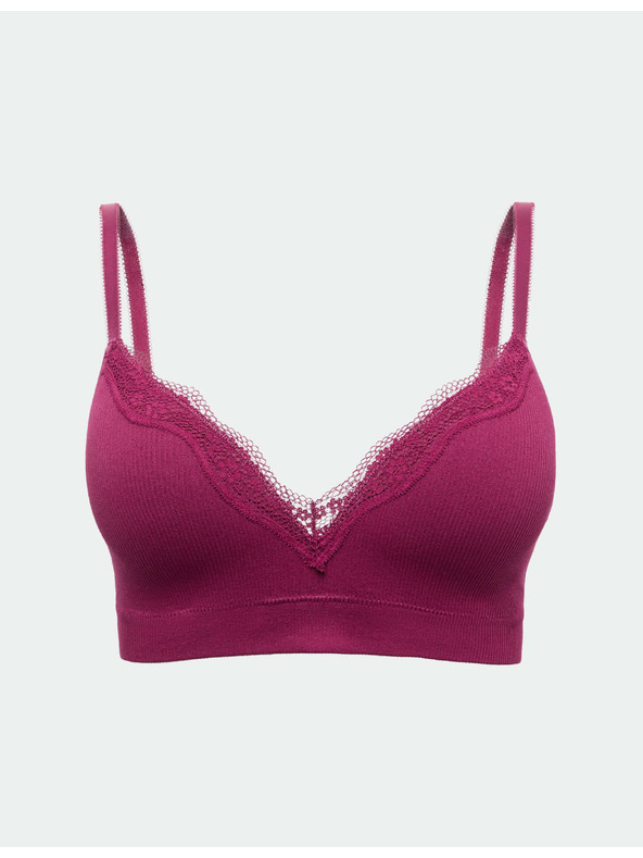 Marks & Spencer Jasmine csipkés varrás nélküli melltartó drótok nélkül mély dekoltázsra (A-E) Marks & Spencer rózsaszín