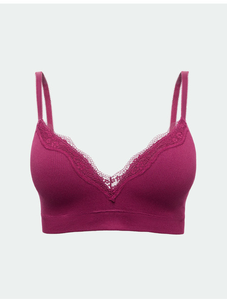 Marks & Spencer Jasmine csipkés varrás nélküli melltartó drótok nélkül mély dekoltázsra (A-E) Marks & Spencer rózsaszín