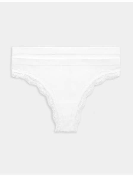 Marks & Spencer Varrás nélküli tanga Jasmine csipkeszegéllyel, 2 db csomag Marks & Spencer fehér