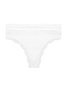 Marks & Spencer Varrás nélküli tanga Jasmine csipkeszegéllyel, 2 db csomag Marks & Spencer fehér