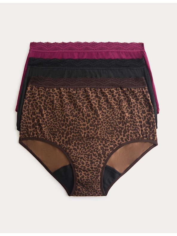 Marks & Spencer Rendkívül nedvszívó, derék alatti menstruációs alsónemű, 3 db Marks & Spencer barna