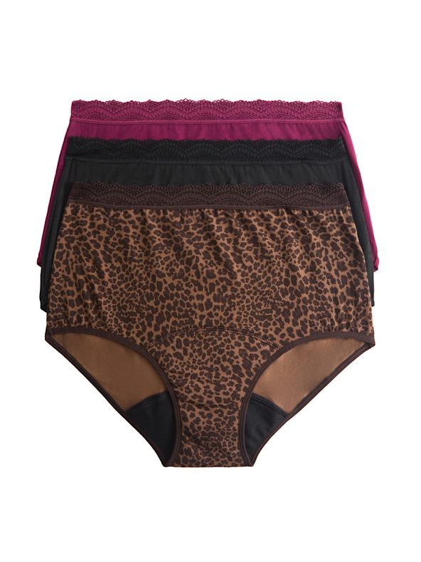 Marks & Spencer Rendkívül nedvszívó, derék alatti menstruációs alsónemű, 3 db Marks & Spencer barna