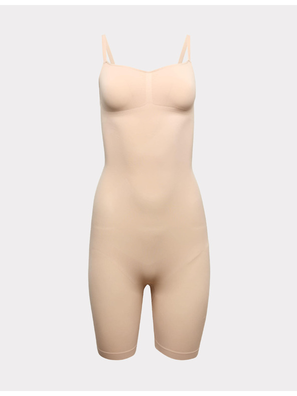 Marks & Spencer Szilárduló és formázó varrás nélküli body Marks & Spencer bézs