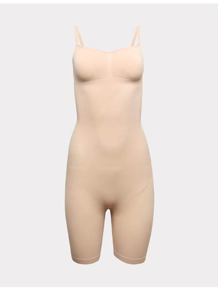 Marks & Spencer Szilárduló és formázó varrás nélküli body Marks & Spencer bézs