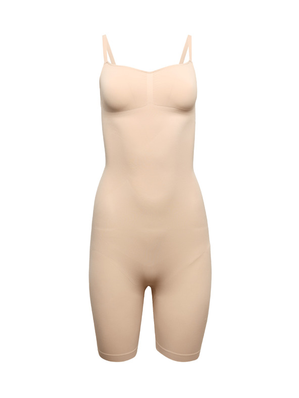 Marks & Spencer Szilárduló és formázó varrás nélküli body Marks & Spencer bézs