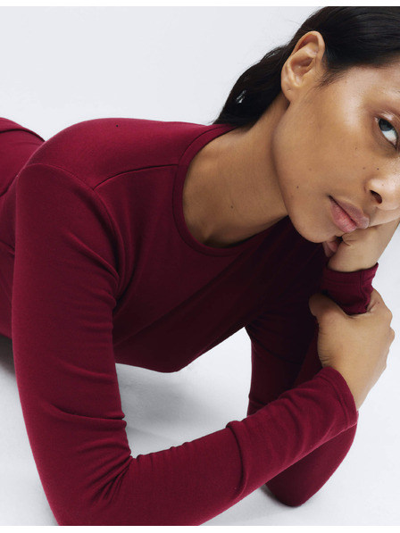 Marks & Spencer Hőszigeteléses nyakkivágású felső Heatgen™ technológiával, közepes hőfok Marks & Spencer piros