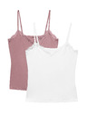 Marks & Spencer 2 db csipkés felső magas modal tartalommal Flexifit™ technológiával és csipkével Marks & Spencer rózsaszín