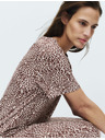Marks & Spencer Hosszú éjszakai ing nyomattal pamutból és modálból Marks & Spencer barna