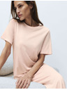 Marks & Spencer Hosszú éjszakai ing nyomattal pamutból és modálból Marks & Spencer rózsaszín