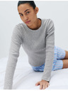 Marks & Spencer Pizsama bordázott felső Cool Comfort™ kezeléssel pamutból és modálból Marks & Spencer szürke