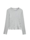 Marks & Spencer Pizsama bordázott felső Cool Comfort™ kezeléssel pamutból és modálból Marks & Spencer szürke