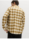 Marks & Spencer Kockás flannel ing tiszta pamuból, normál szabás Marks & Spencer sárga