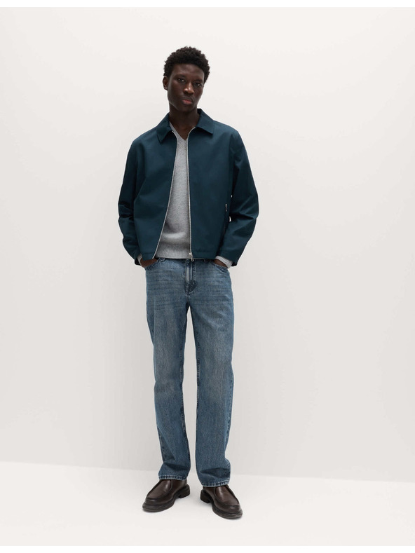Marks & Spencer Harrington típusú dzseki, tiszta pamuból Marks & Spencer tengerészkék