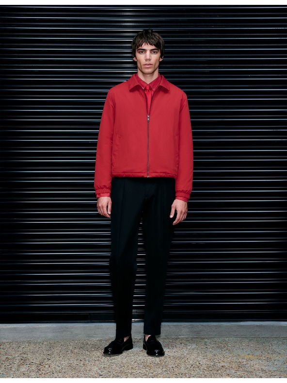 Marks & Spencer Harrington dzseki párnázással és zipperrel Marks & Spencer piros