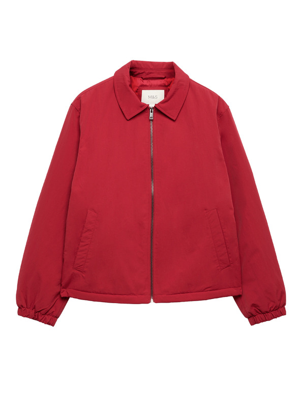Marks & Spencer Harrington dzseki párnázással és zipperrel Marks & Spencer piros