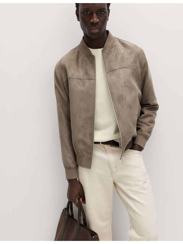 Marks & Spencer Bomber mesterséges velúrból Marks & Spencer barna