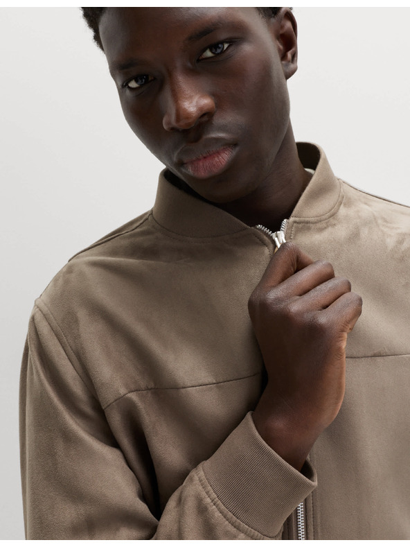 Marks & Spencer Bomber mesterséges velúrból Marks & Spencer barna