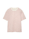 Marks & Spencer Breton póló textúrával magas pamuttartalommal Marks & Spencer piros
