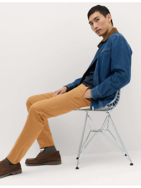 Marks & Spencer Stretch chino nadrág slim fit Marks & Spencer barna