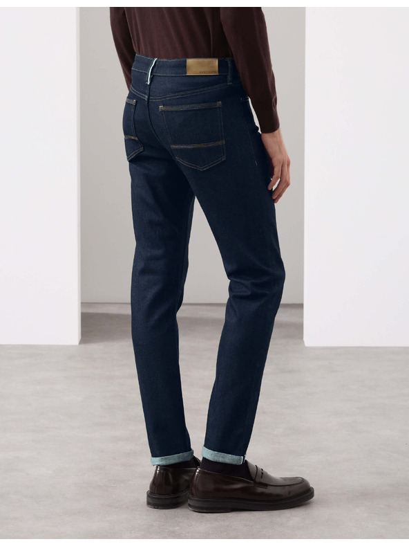 Marks & Spencer Japán Selvedge farmer egyenes szabás Marks & Spencer tengerészkék