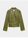 Marks & Spencer Harrington típusú bunda műbőrből Marks & Spencer zöld