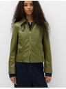 Marks & Spencer Harrington típusú bunda műbőrből Marks & Spencer zöld