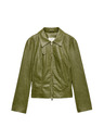 Marks & Spencer Harrington típusú bunda műbőrből Marks & Spencer zöld