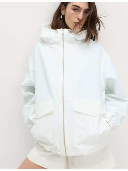 Marks & Spencer Parka kapucnival, magas pamuttartalommal és Stormwear™ technológiával Marks & Spencer krém