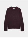 Marks & Spencer Magas nyakú pulóver tiszta merinóból Marks & Spencer lila