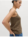 Marks & Spencer Strukturált kötött trikó ovális nyakkivágással pamutkevert Marks & Spencer zöld