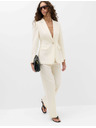 Marks & Spencer Egysoros, enyhén szűkített szabású blazer Marks & Spencer krémszínű