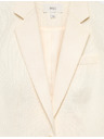 Marks & Spencer Egysoros, enyhén szűkített szabású blazer Marks & Spencer krémszínű