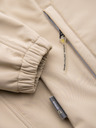 Ombre Clothing Férfi SOFTSHELL dzseki fleece béléssel és kapucnival – homokszínű V4 OM-JANP-0292 Ombre Clothing