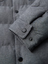 Ombre Clothing Steppelt férfi ing dzseki zsebekkel – szürke melír V2 OM-JALP-0256 Ombre Clothing