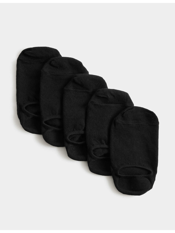 Marks & Spencer Trainer Liners™ rövid zokni Cool & Fresh™ technológiával, 5 pár csomagonként Marks & Spencer fekete