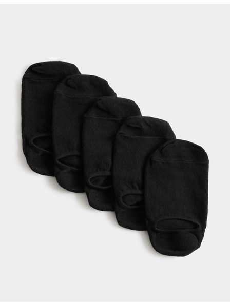Marks & Spencer Trainer Liners™ rövid zokni Cool & Fresh™ technológiával, 5 pár csomagonként Marks & Spencer fekete