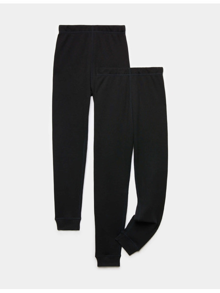 Marks & Spencer Heatgen™ technológiás termo leggings, 2 db csomagban (2–14 éves) Marks & Spencer fekete