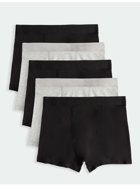 Marks & Spencer Pamut boxeralsó sztreccsel, 10 pár csomagban (5–16 év) Marks & Spencer fekete