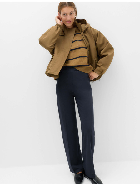 Marks & Spencer Jersey egyenes szárú stretch nadrág Marks & Spencer tengerészkék