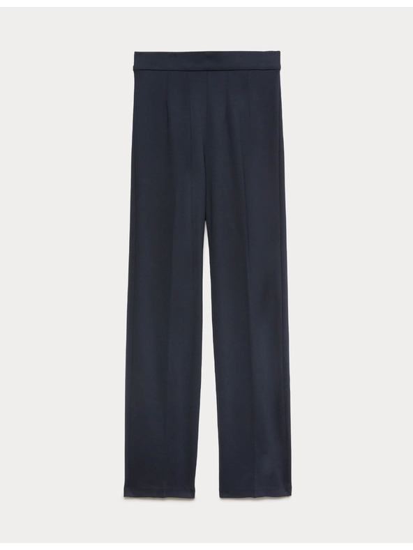Marks & Spencer Jersey egyenes szárú stretch nadrág Marks & Spencer tengerészkék