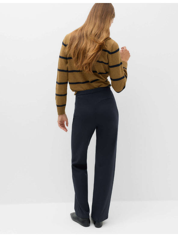 Marks & Spencer Jersey egyenes szárú stretch nadrág Marks & Spencer tengerészkék