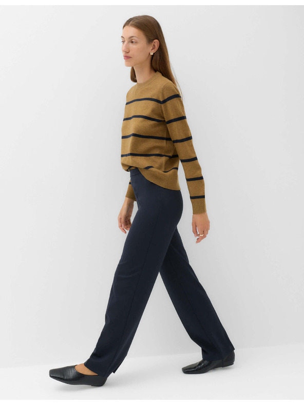 Marks & Spencer Jersey egyenes szárú stretch nadrág Marks & Spencer tengerészkék
