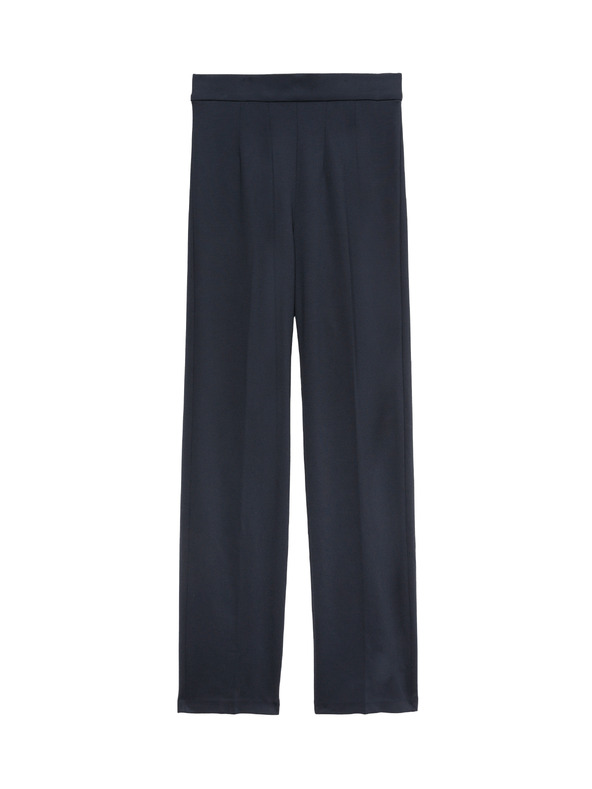Marks & Spencer Jersey egyenes szárú stretch nadrág Marks & Spencer tengerészkék
